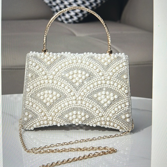 Women’s Elegant pearl evening bag handbag - Picture 6 of 7